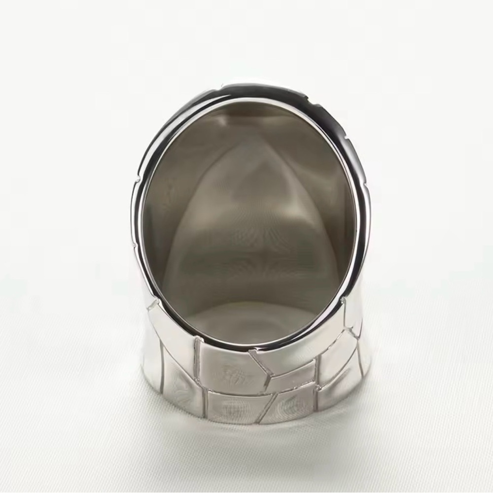 S925 Elegant Silver Geometric Ring - Picture 5 of 9